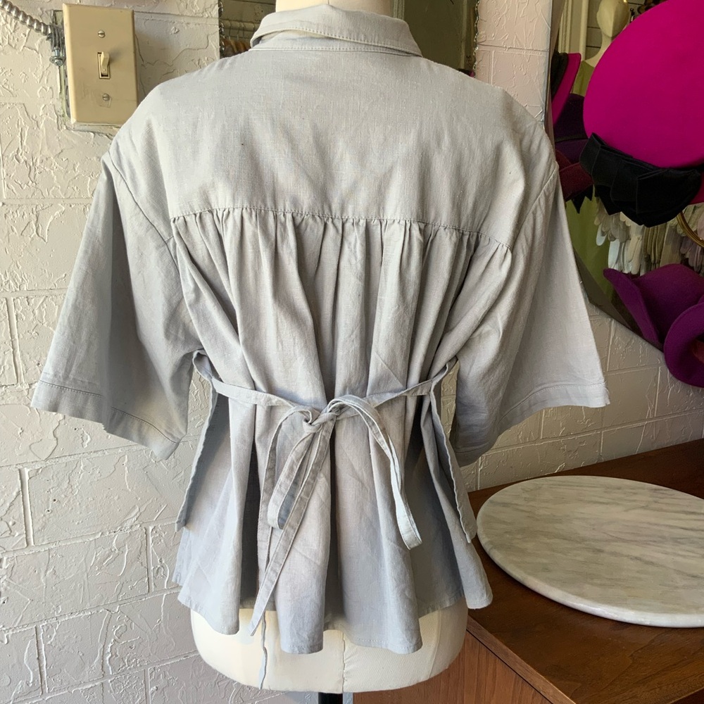 Neul Linen boxy button down shirt - Picture 7 of 12